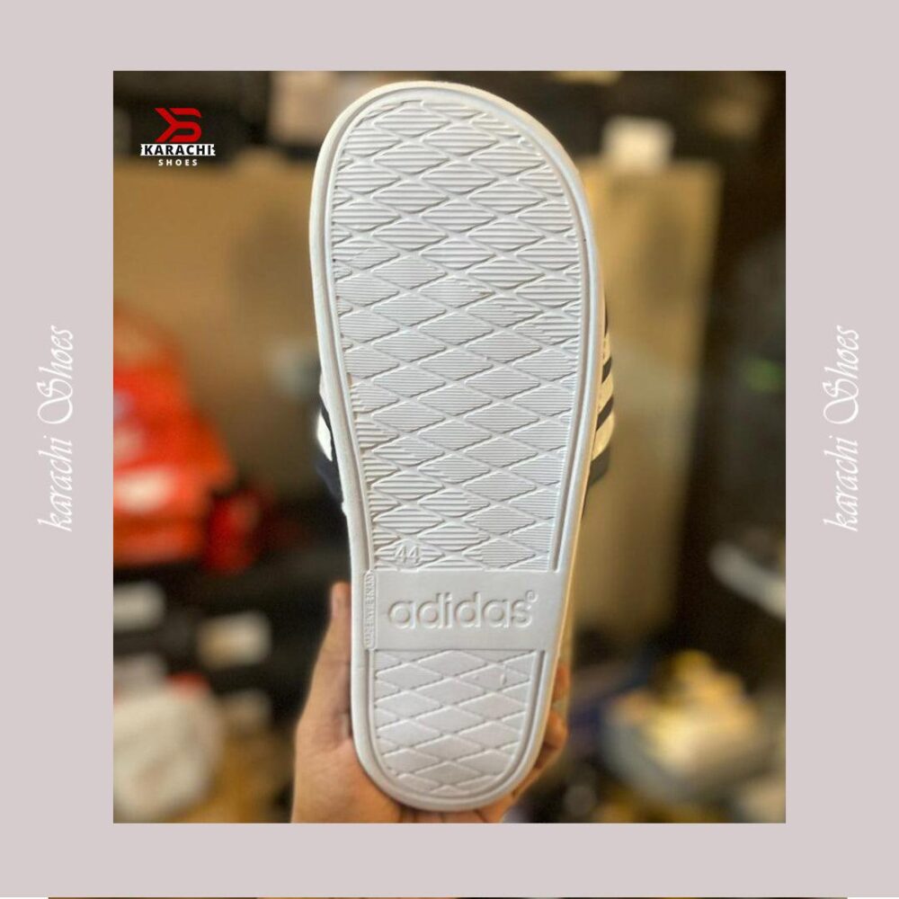 ADIiDAS SLIDES BLUE PREMIUM QUALITY(DOT PERFECT) - Karachi Shoes