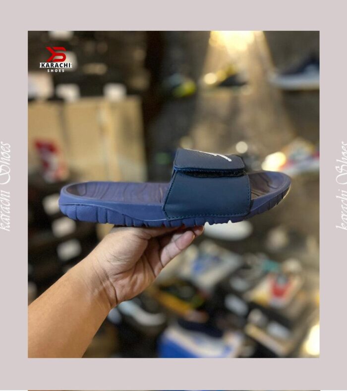 NK Toorboo Slide (Blue and White Logo) - Karachi Shoes