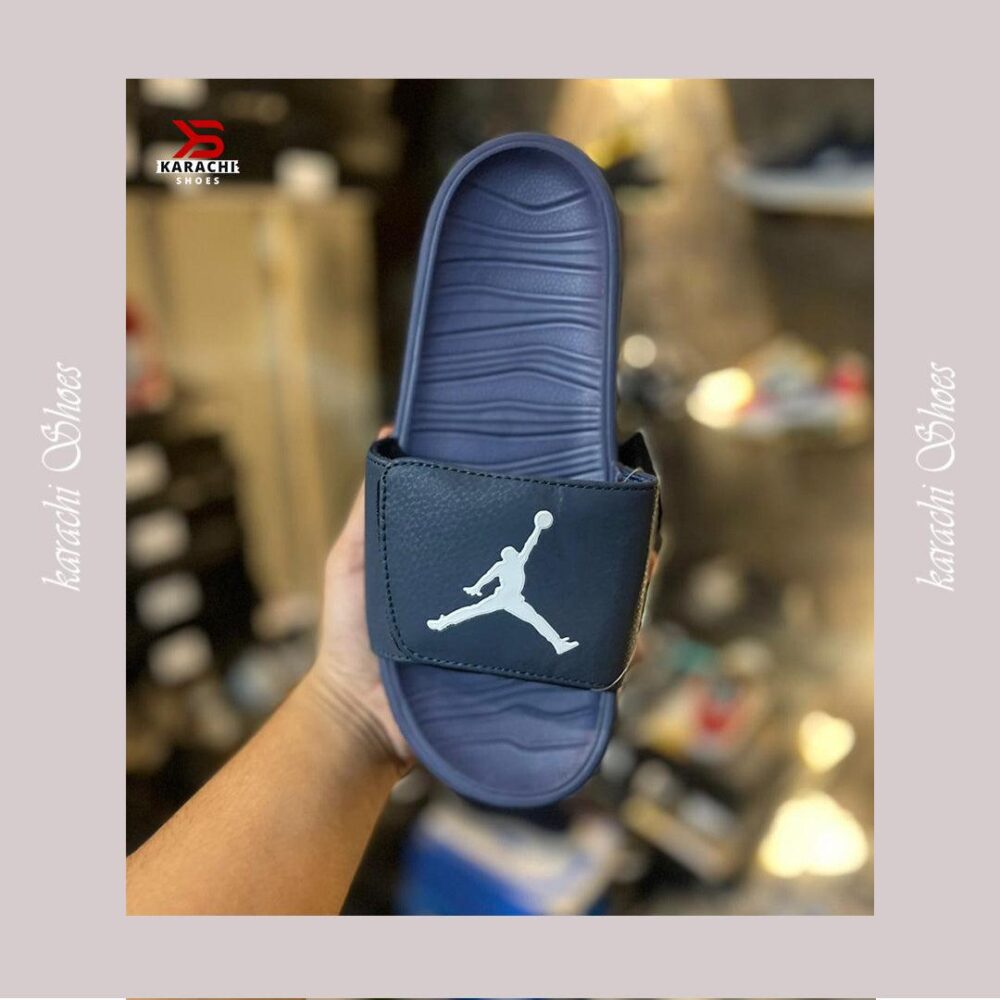 NK Toorboo Slide (Blue and White Logo) - Karachi Shoes