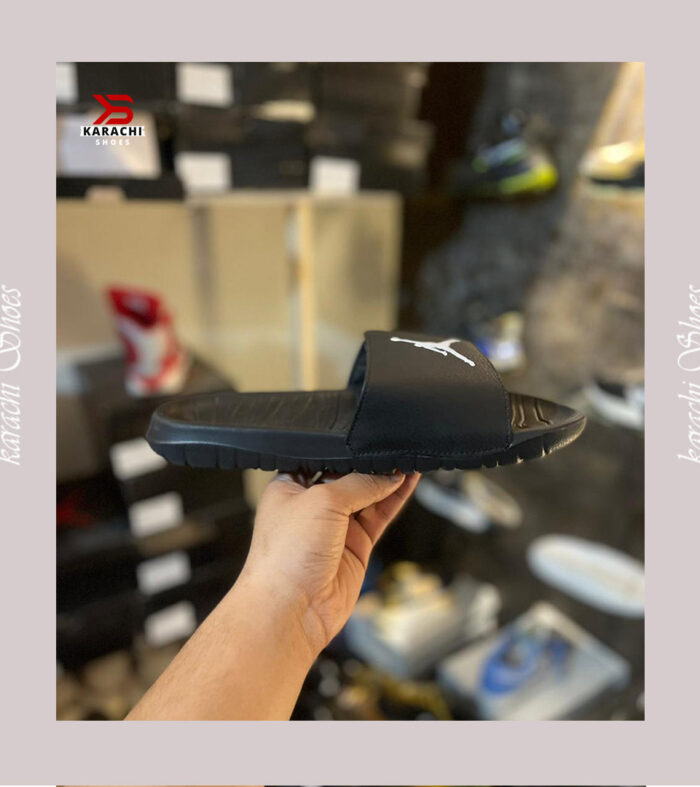 NK Off-Court Adjust Slides (-Completely Black) - Karachi Shoes