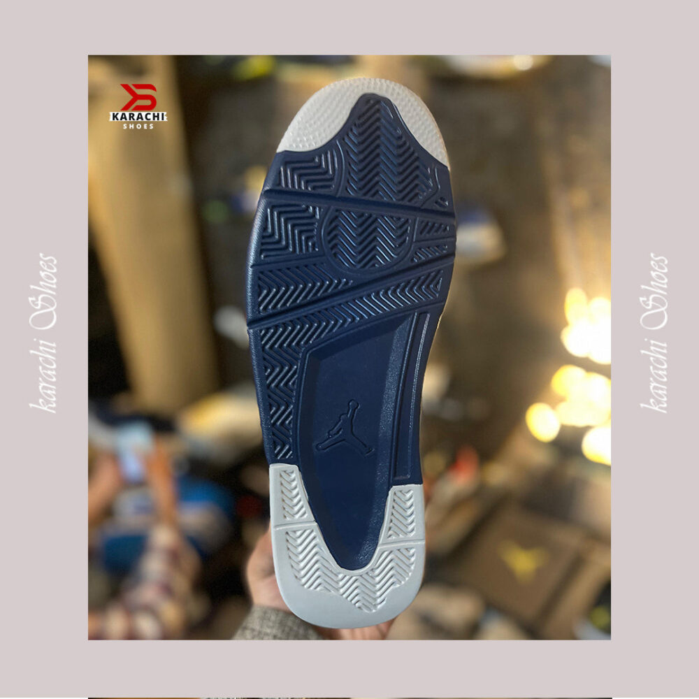 NK AJD 4 White Blue - Karachi Shoes