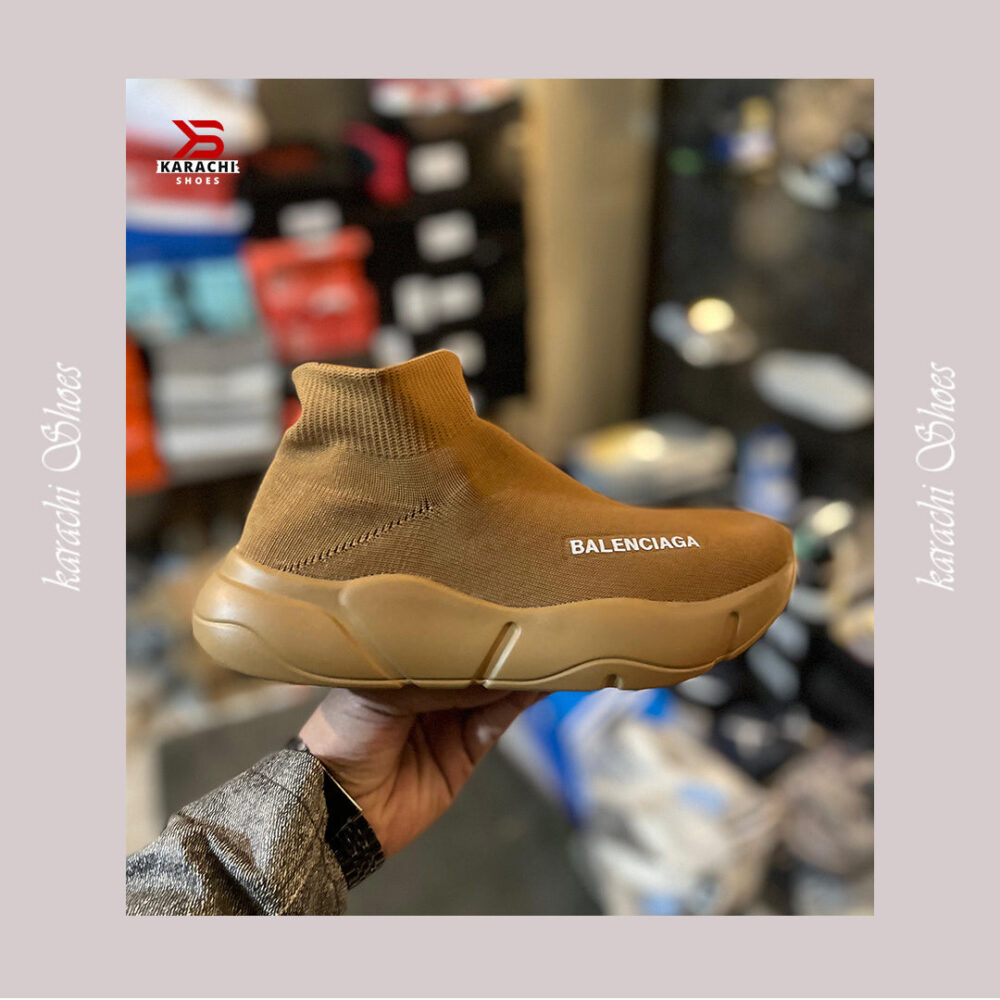 Balenciaga Speed Trainer (Mustard) - Karachi Shoes