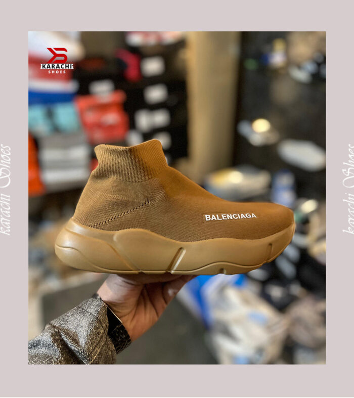 Balenciaga Speed Trainer (Mustard) - Karachi Shoes