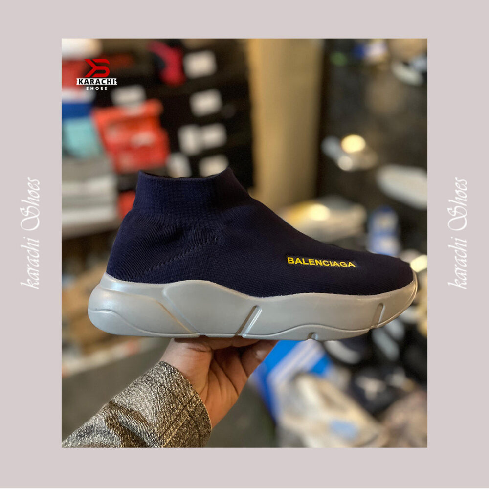 Balenciaga Speed Trainer (Blue) - Karachi Shoes