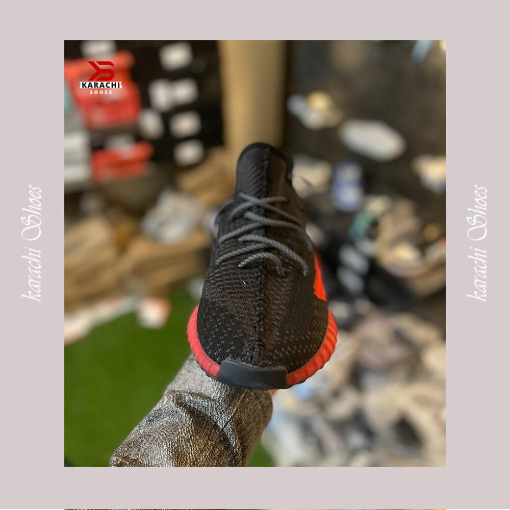 Adidas Yeezy 350 (Red and Black) - Karachi Shoes