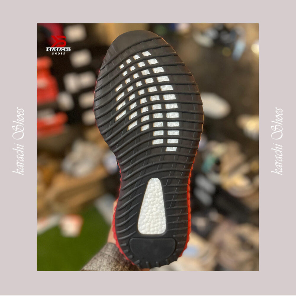 Adidas Yeezy 350 (Red and Black) - Karachi Shoes