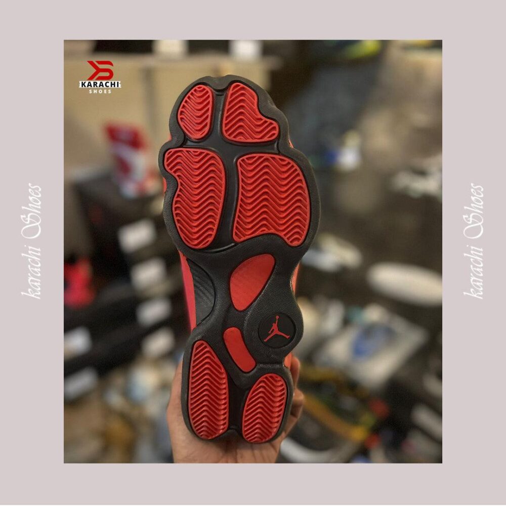 Air JDN 1 3 red and black Shoes - Karachi Shoes