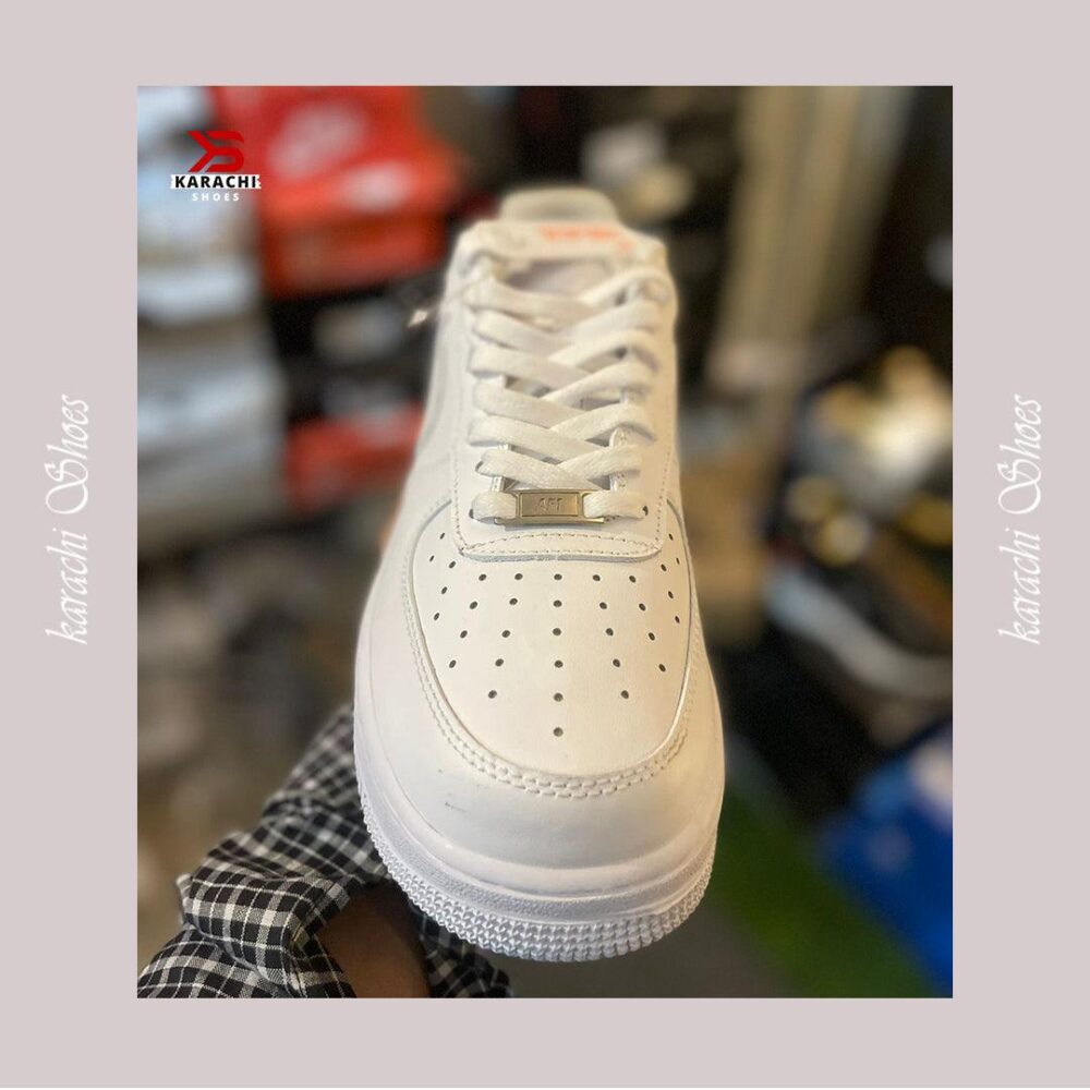 A.F.F-1 Triple White (Premium Batch) Karachi Shoes - Karachi Shoes