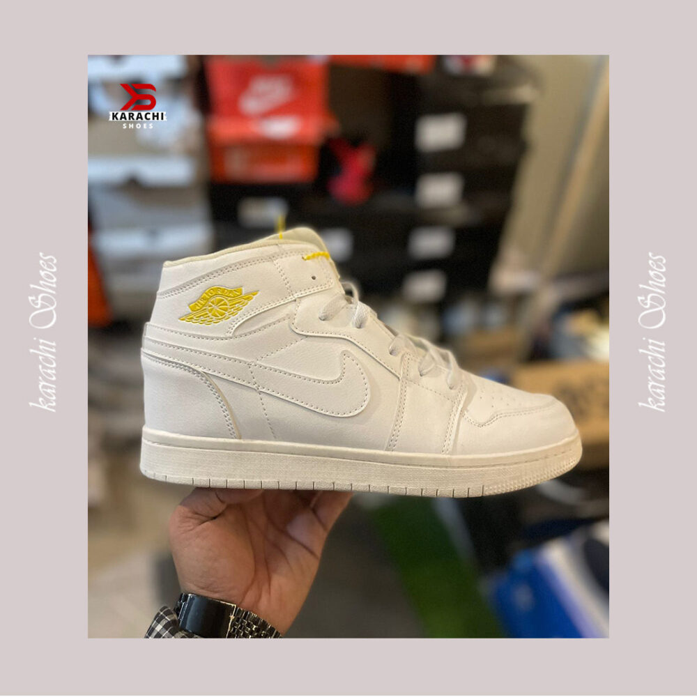 Aj-1s Hiightopps (-All White-) - Karachi Shoes