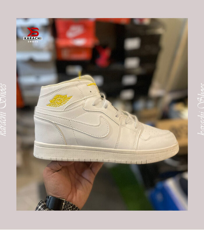 Aj-1s Hiightopps (-All White-) - Karachi Shoes