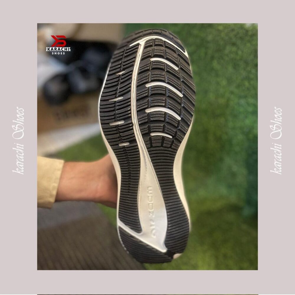 AZ Black White Shoes - Karachi Shoes